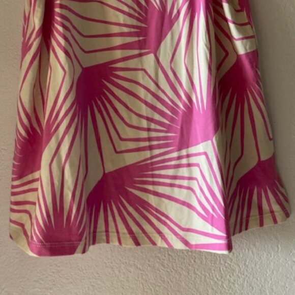 EUC FIGHTING EEL AVA SKY HONOLULU PINK PALMS WHITE TANK HAWAII GLAM LOVELY XS - Picture 7 of 15